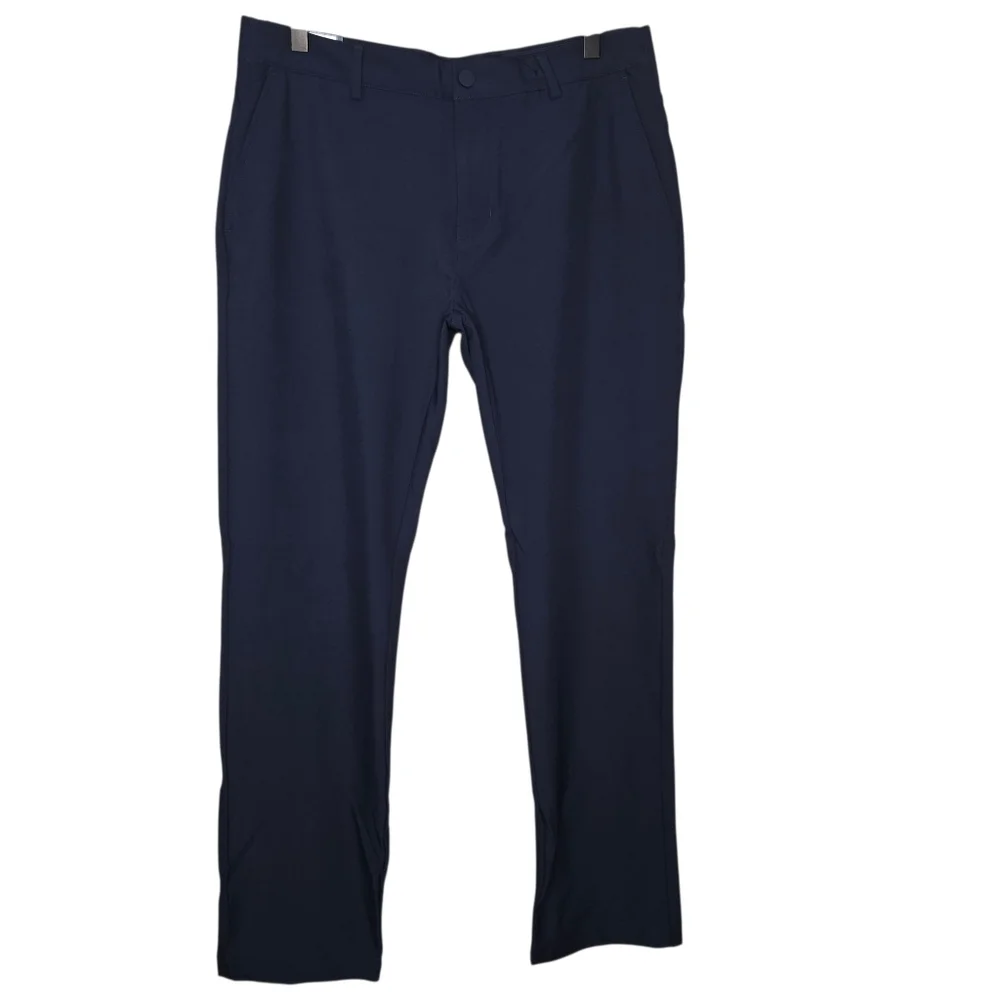 Greg Norman Mens Navy Blue Performance Stretch Jordan Golf Pants Size 32 X 30